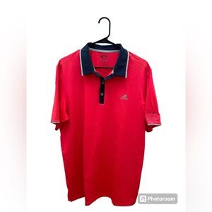 Adidas ClimaCool Neon Pink Polo, size L